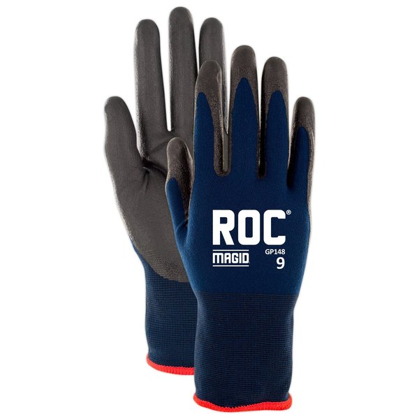 Magid ROC GP148 Lightweight TriTek Palm Coated General Purpose Work Glove, 12PK GP14810